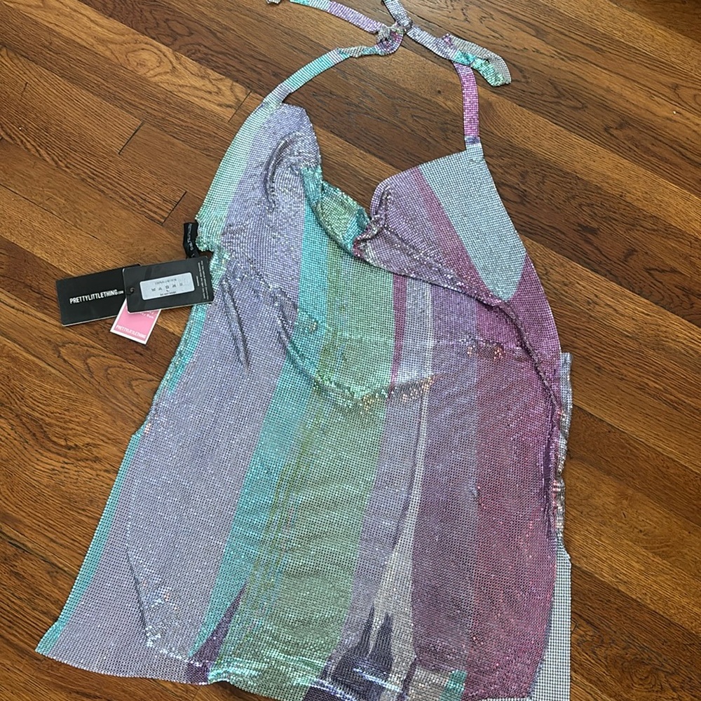 Sparkle tie dress.